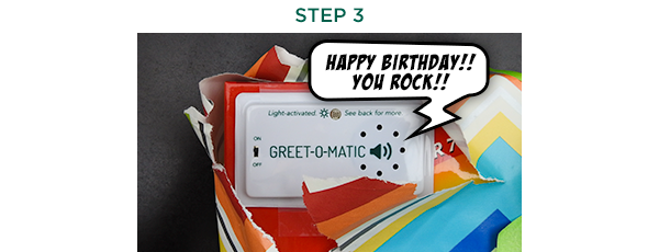 Using Greet-o-matic Step 3